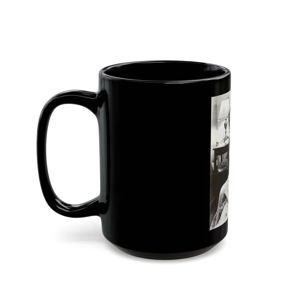 Diane McBaine #20 (Vintage Female Icon) Black Coffee Mug-Go Mug Yourself