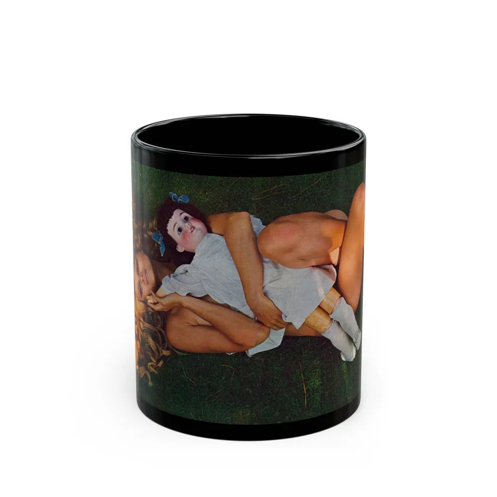 Pamela Tiffin #177 - Playboy February '69 Centerfold Photo (Vintage Female Icon) Black Coffee Mug-11oz-Go Mug Yourself