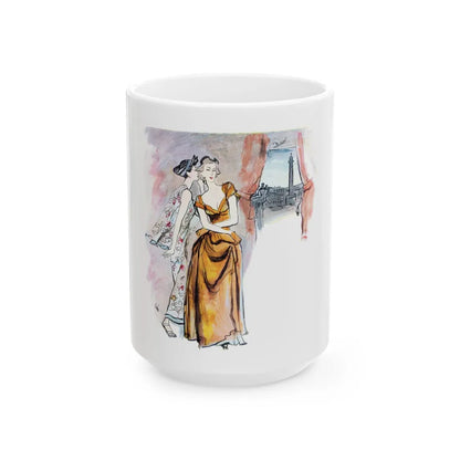 Coty Muse perfume advertisement, 1948 - White Coffee Mug-15oz-Go Mug Yourself