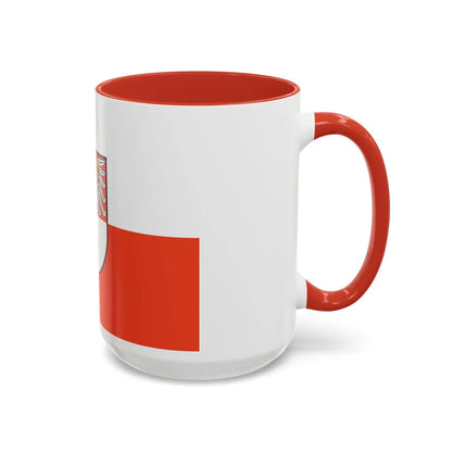 Flag of Barnim Germany - Accent Coffee Mug-Go Mug Yourself