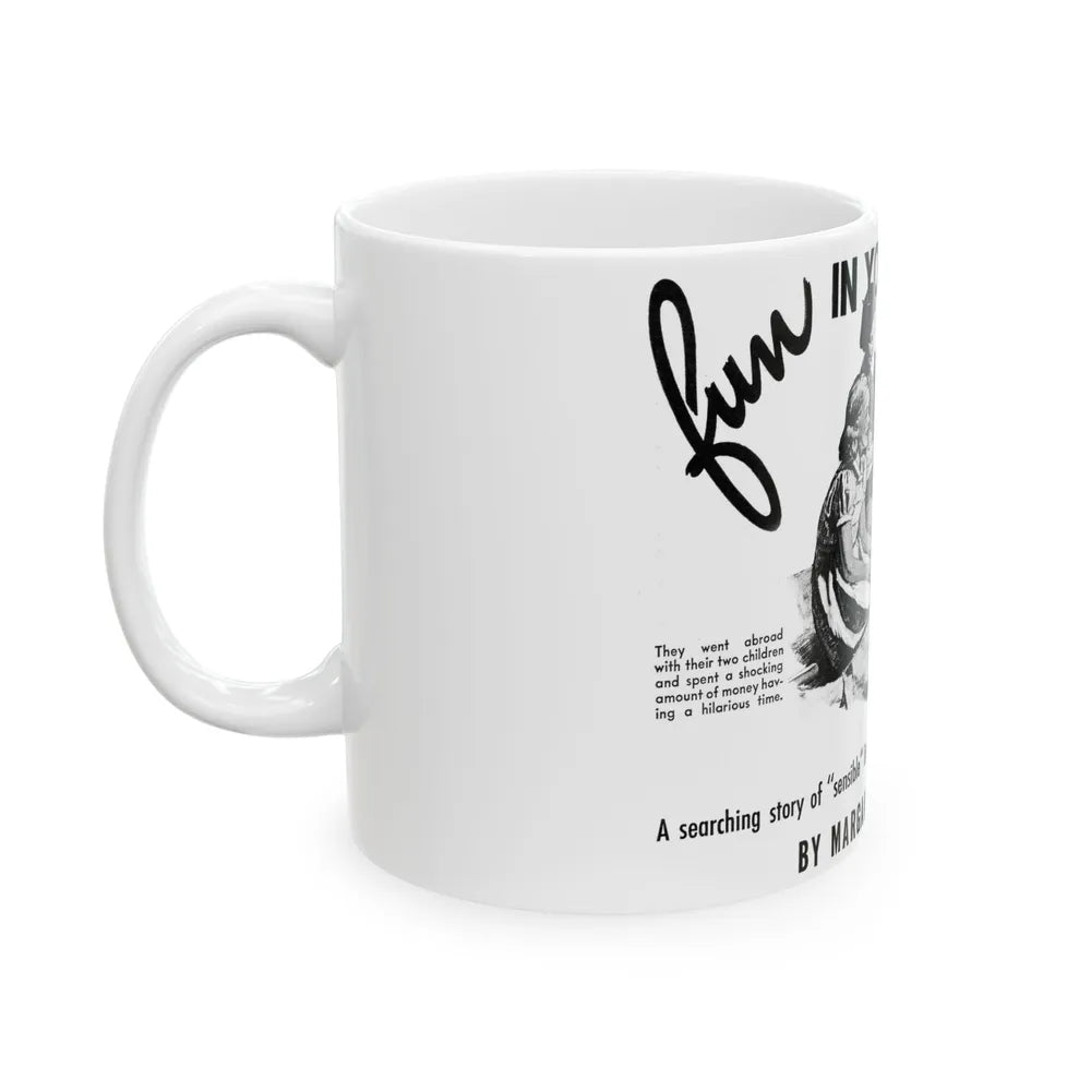 Fun In Your Name, Liberty, November 26, 1938 - White Coffee Mug-Go Mug Yourself