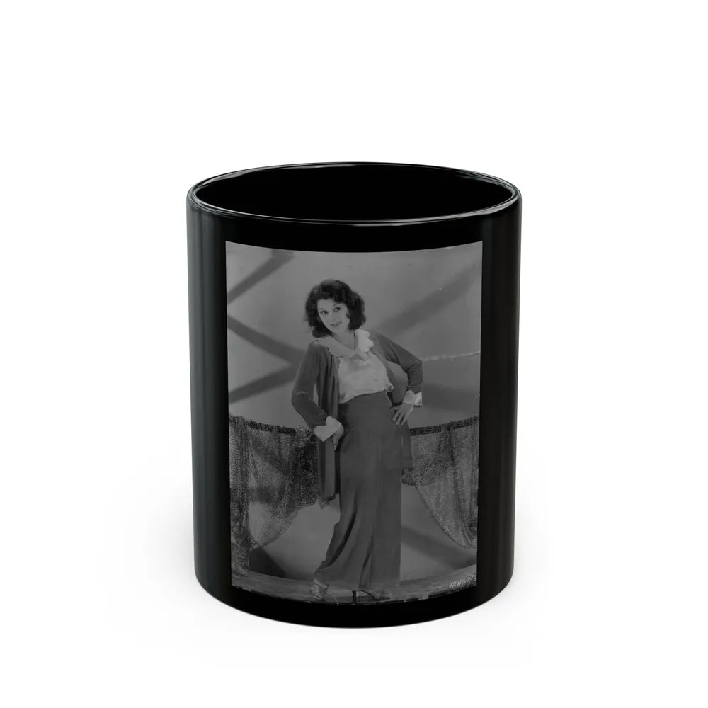 Lillian Roth #52 (Vintage Female Icon) Black Coffee Mug-11oz-Go Mug Yourself