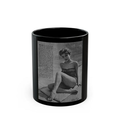 Debra Paget #164 (Vintage Female Icon) Black Coffee Mug-11oz-Go Mug Yourself