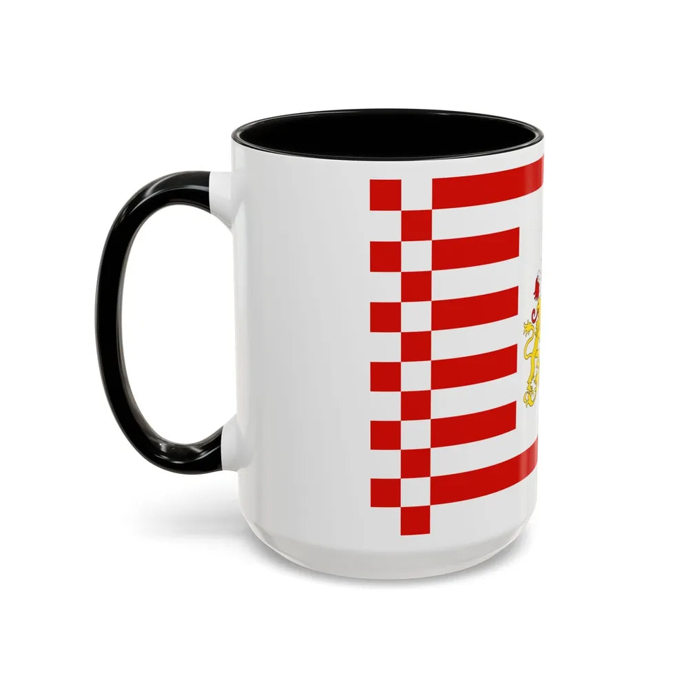 Flag of Bremen with flag arms Germany - Accent Coffee Mug-Go Mug Yourself