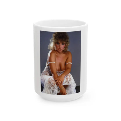 Linda Blair #27 (Vintage Female Icon) White Coffee Mug-15oz-Go Mug Yourself