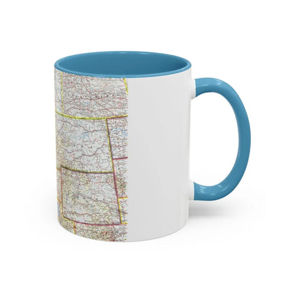 USA - Northwestern (1960) (Map) Accent Coffee Mug-Go Mug Yourself