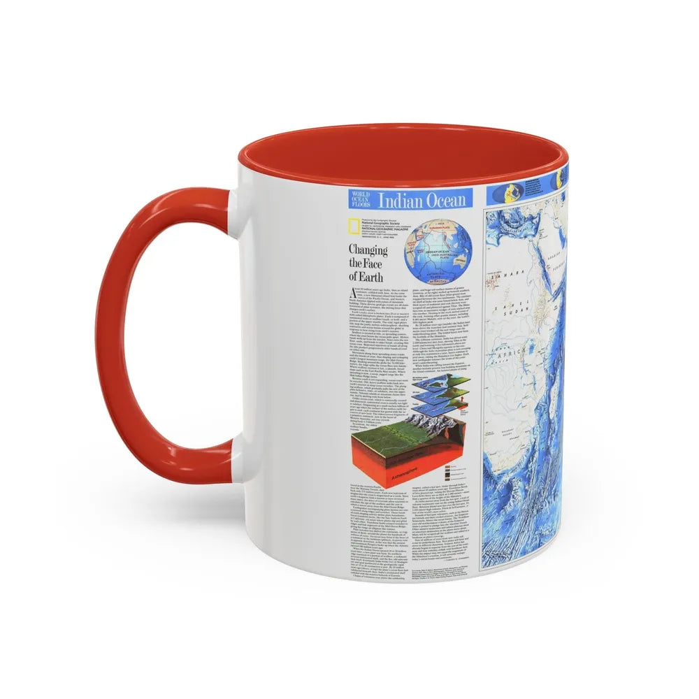 Indian Ocean (1992) (Map) Accent Coffee Mug-Go Mug Yourself