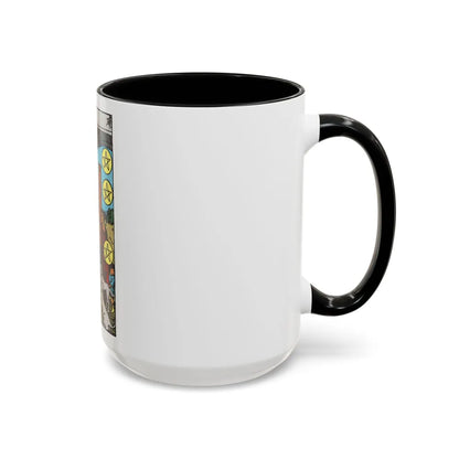 The 10 of Pentacles (Tarot Card) Accent Coffee Mug-Go Mug Yourself