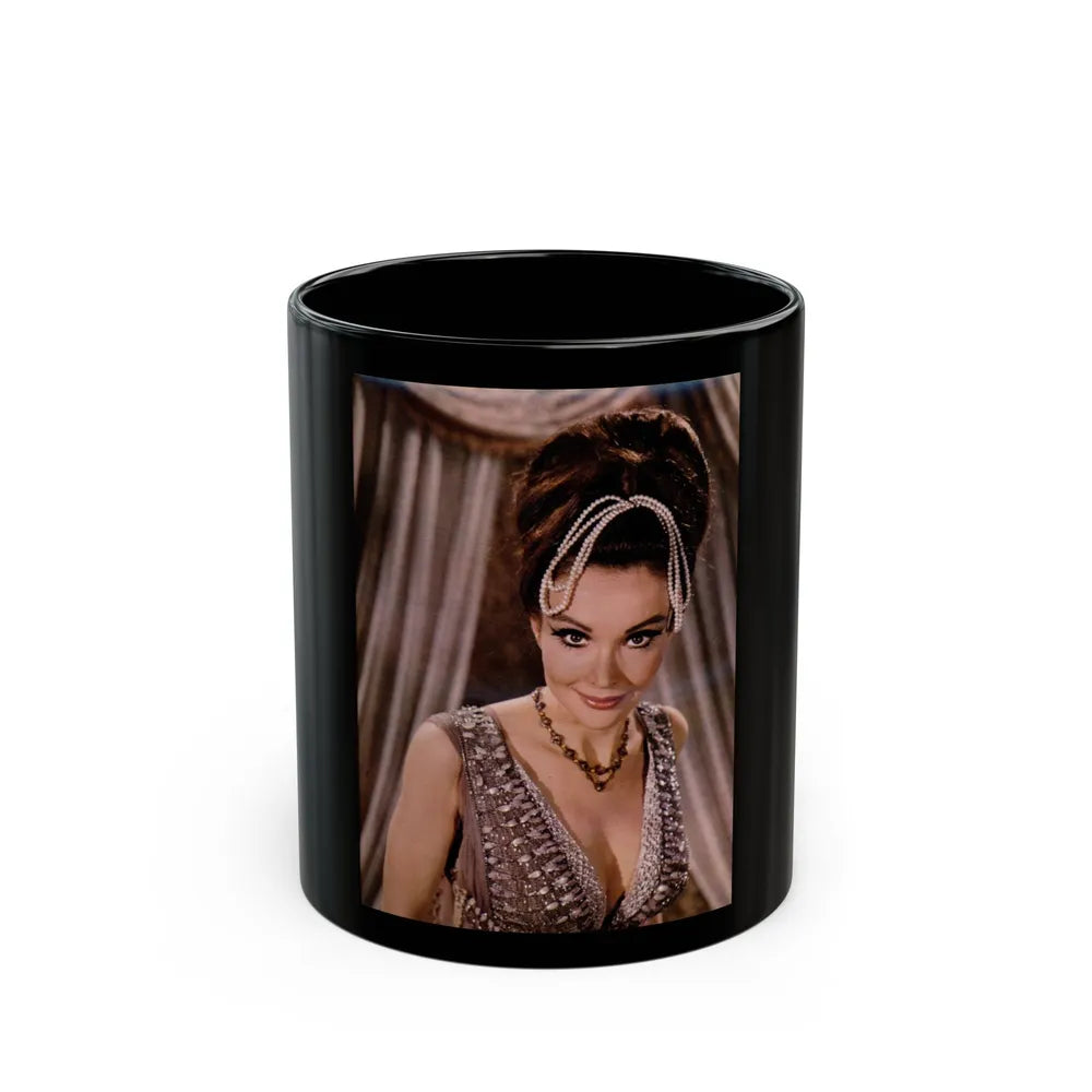 Francine York #146 (Vintage Female Icon) Black Coffee Mug-11oz-Go Mug Yourself