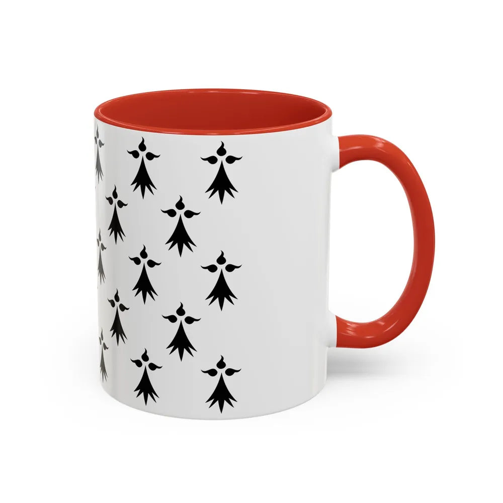 Flag of Bretagne3 France - Accent Coffee Mug-Go Mug Yourself