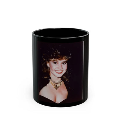 Linda Blair #310 (Vintage Female Icon) Black Coffee Mug-11oz-Go Mug Yourself