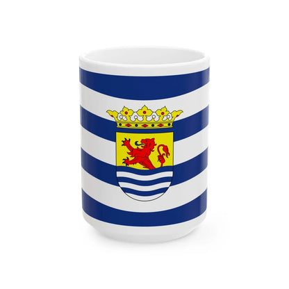 Flag of Zeeland Netherlands - White Coffee Mug-15oz-Go Mug Yourself