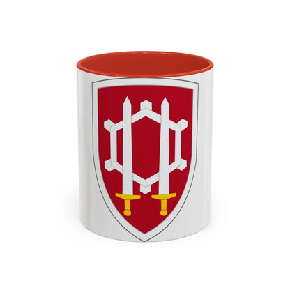 Engineer Command Vietnam (U.S. Army) Accent Coffee Mug-11oz-Red-Go Mug Yourself