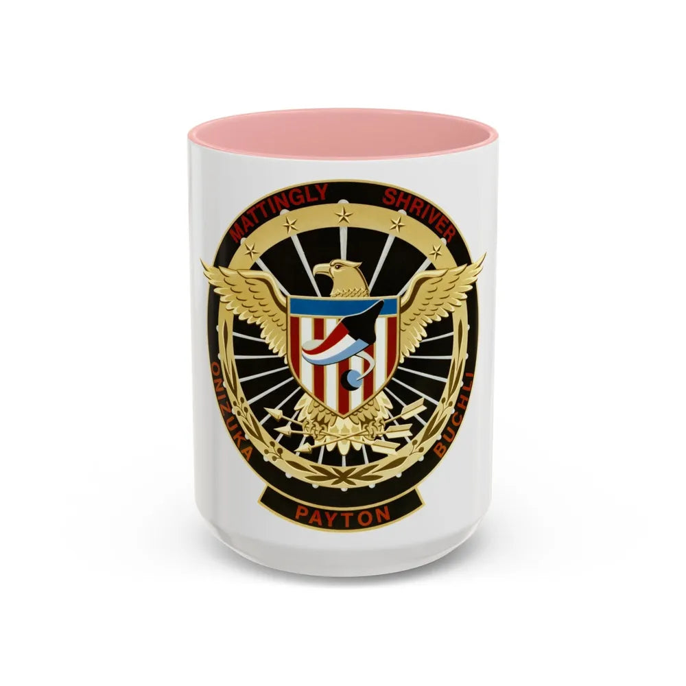 STS 51 c (NASA) Accent Coffee Mug-15oz-Pink-Go Mug Yourself