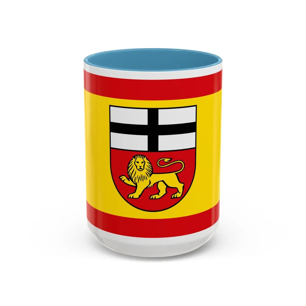 Flag of Bonn Germany - Accent Coffee Mug-15oz-Light Blue-Go Mug Yourself