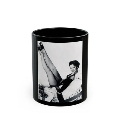 Kathryn Grant #07 1 (Vintage Female Icon) Black Coffee Mug-11oz-Go Mug Yourself