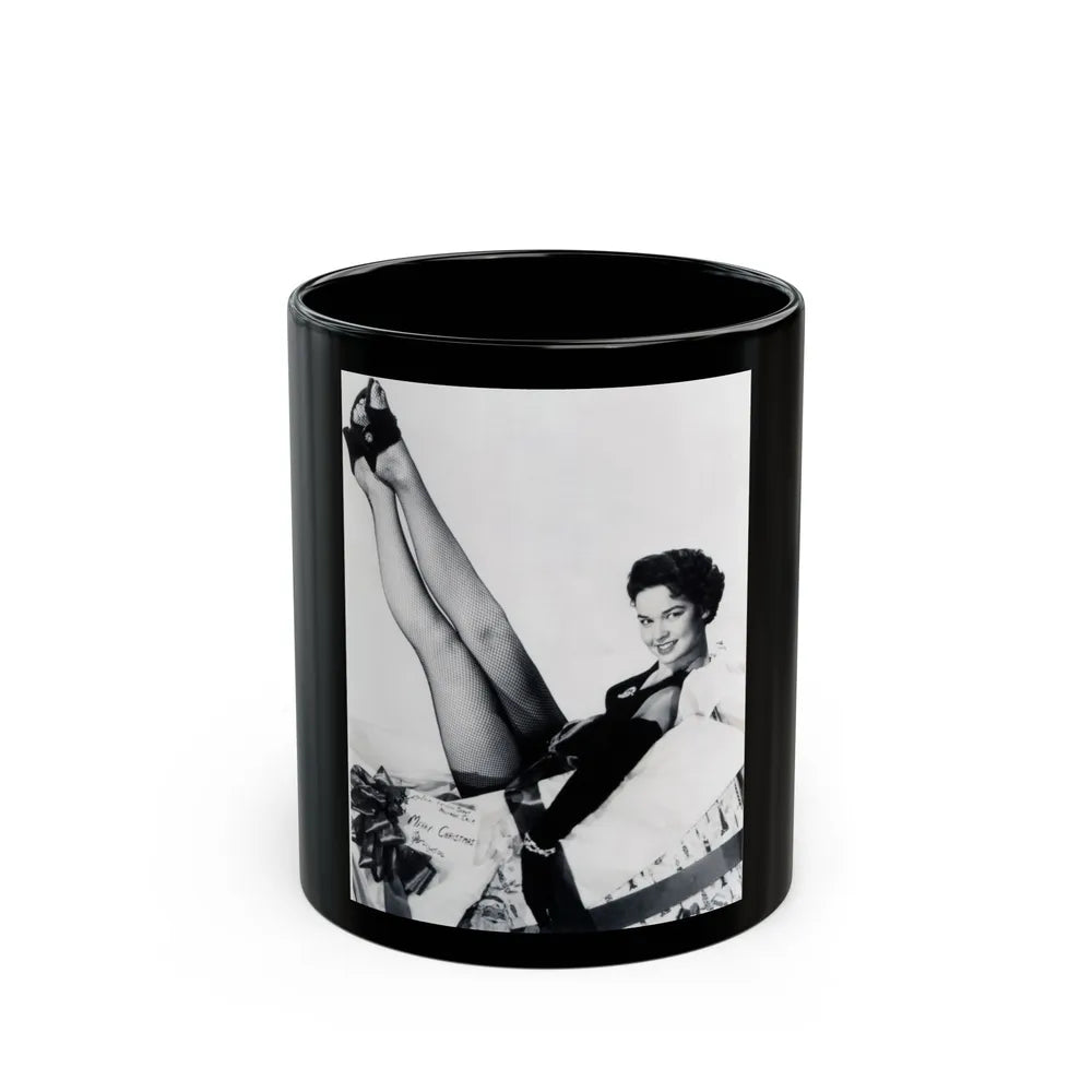 Kathryn Grant #131 (Vintage Female Icon) Black Coffee Mug-11oz-Go Mug Yourself