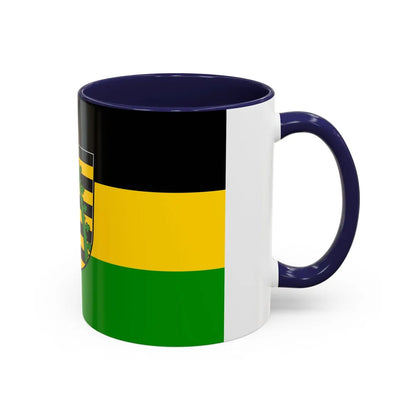 Flag of Coburg Germany - Accent Coffee Mug-Go Mug Yourself