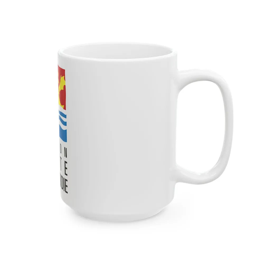 Flag of Upper Normandy France 2 - White Coffee Mug-Go Mug Yourself