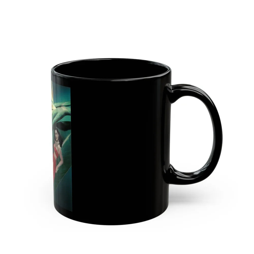 Debra Paget #456 1 (Vintage Female Icon) Black Coffee Mug-Go Mug Yourself