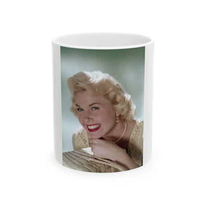 Doris Day #114 (Vintage Female Icon) White Coffee Mug-11oz-Go Mug Yourself