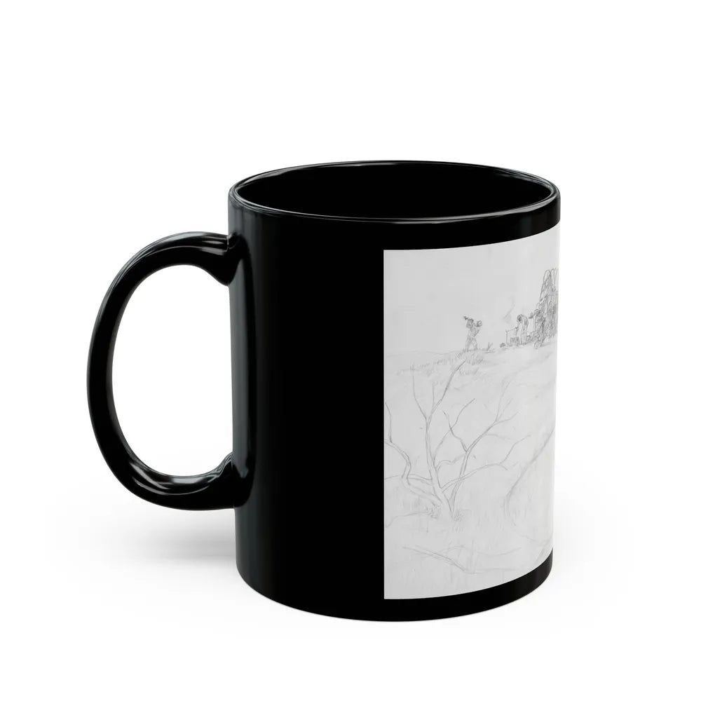 Evening Camp - Black Coffee Mug-Go Mug Yourself