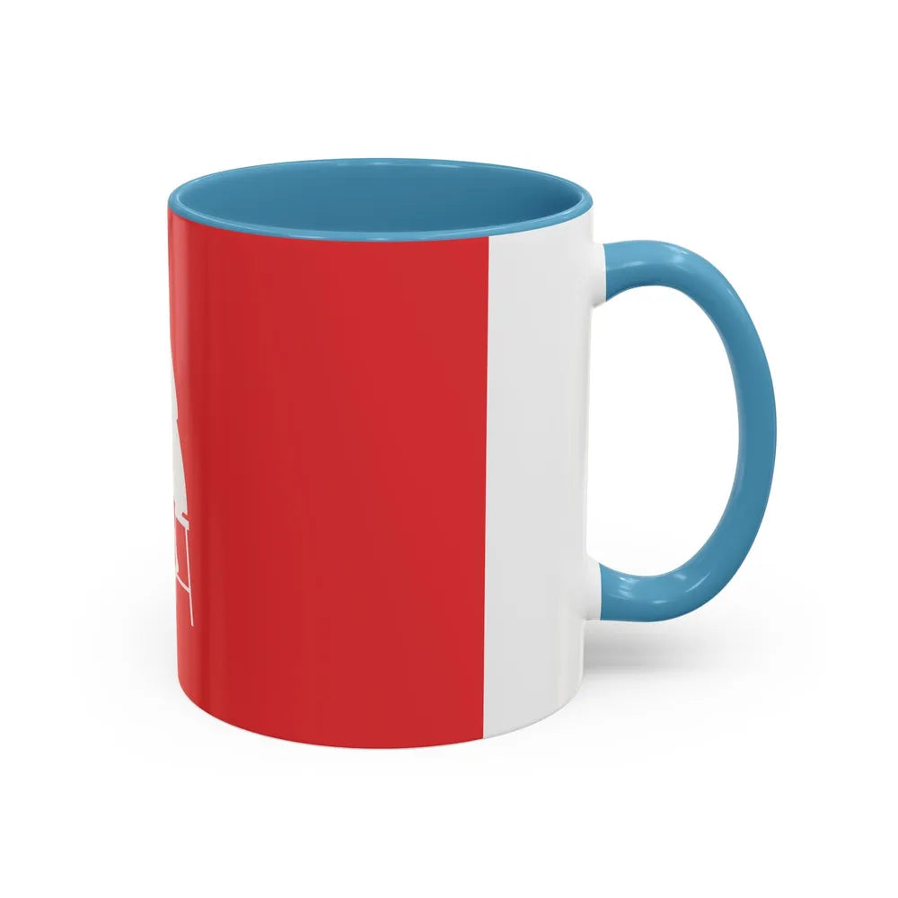 Flag of Horningsea UK - Accent Coffee Mug-Go Mug Yourself