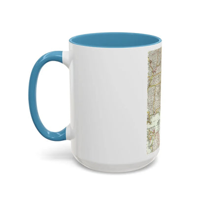 USA - Southeastern (1958) (Map) Accent Coffee Mug-Go Mug Yourself