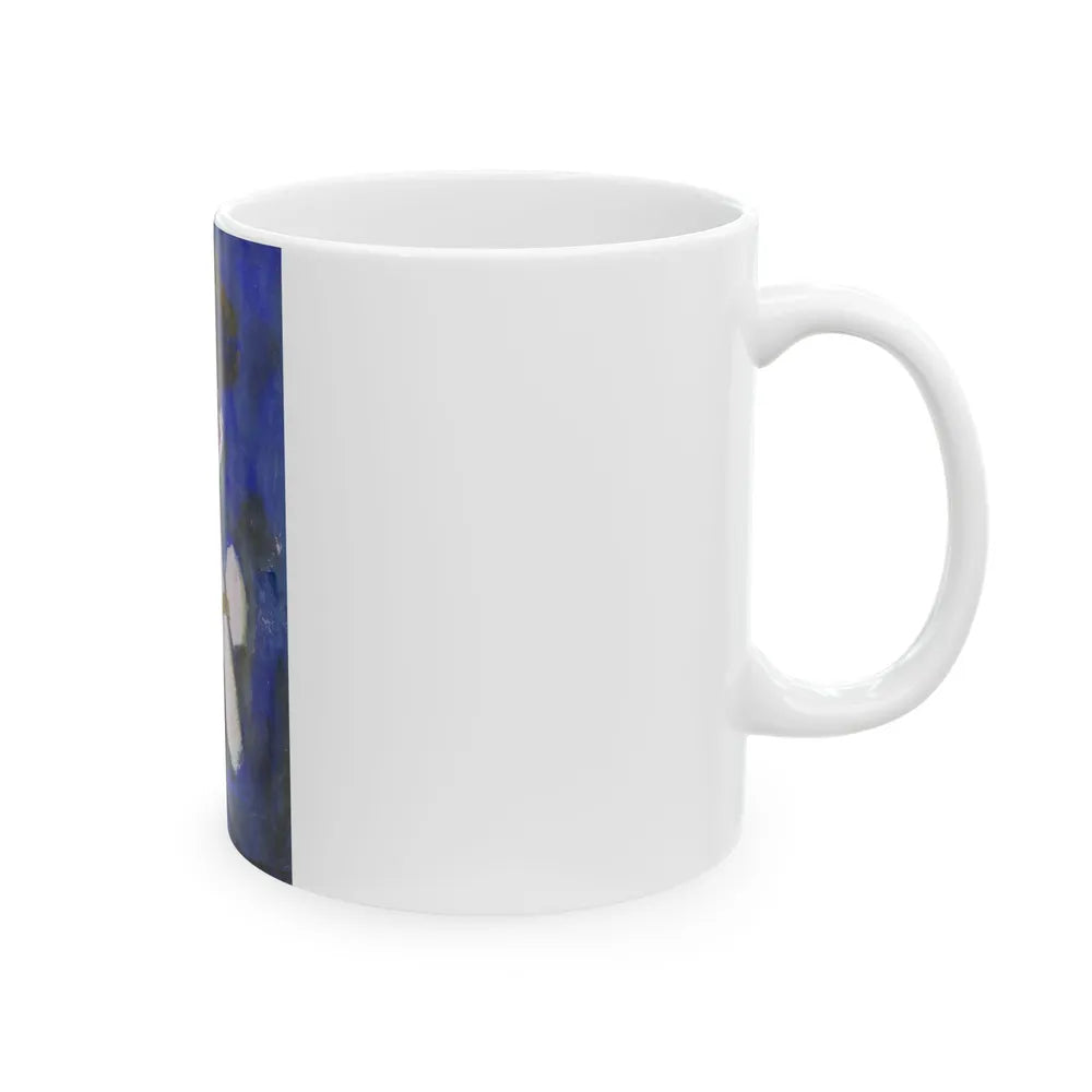 Blue Beads - White Coffee Mug-Go Mug Yourself