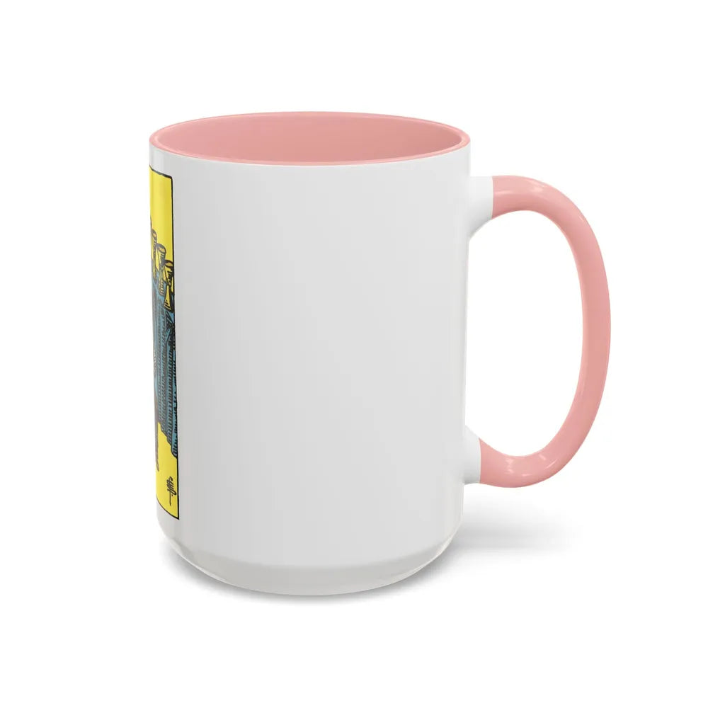 The 9 of Cups (Tarot Card) Accent Coffee Mug-Go Mug Yourself