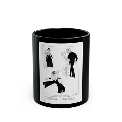 Dan Cupid Is A Merry Elf, Smart Set Magazine, February 1930 - Black Coffee Mug-11oz-Go Mug Yourself