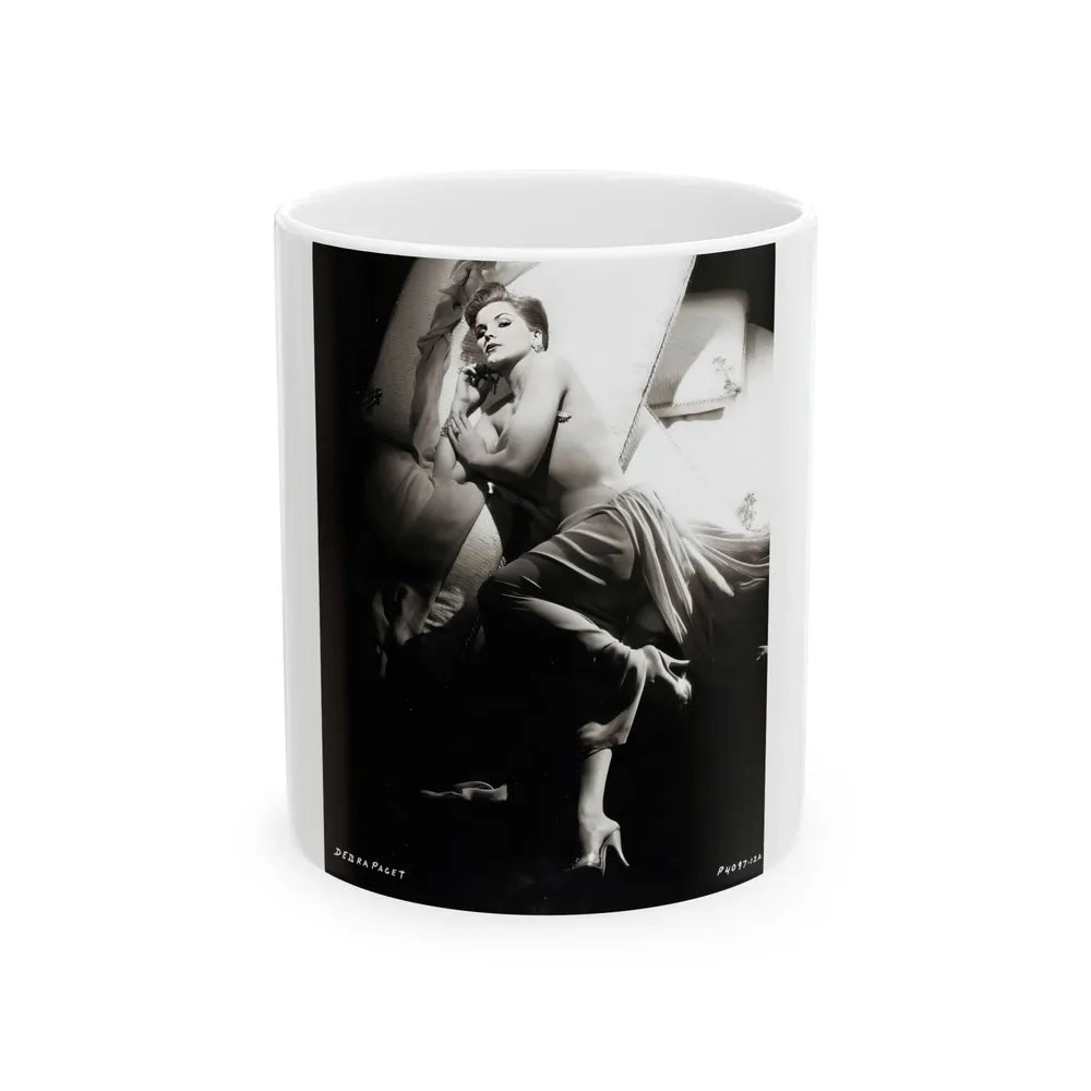 Debra Paget #452 2 (Vintage Female Icon) White Coffee Mug-11oz-Go Mug Yourself