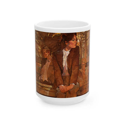 Cosmopolitan Magazine Story Illustration, September 1984 - White Coffee Mug-15oz-Go Mug Yourself