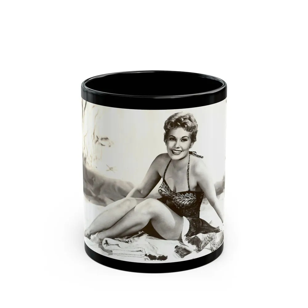 Kim Novak #235 (Vintage Female Icon) Black Coffee Mug-11oz-Go Mug Yourself