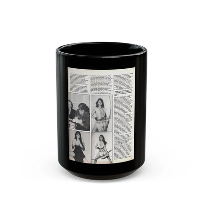 Caroline Munro #370 - Starbust Mag. #24 August '80 (Vintage Female Icon) Black Coffee Mug-15oz-Go Mug Yourself