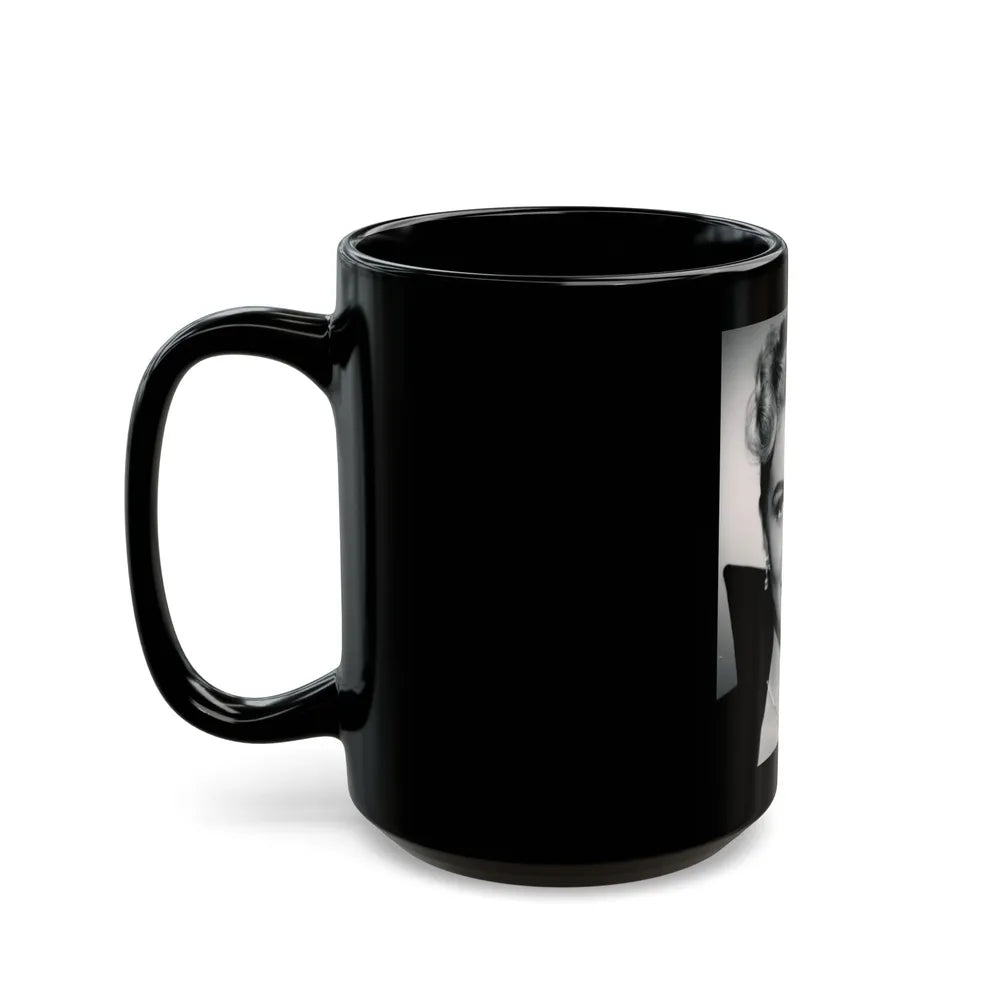 Lori Nelson #39 1 (Vintage Female Icon) Black Coffee Mug-Go Mug Yourself