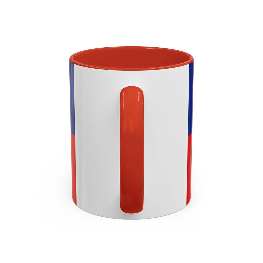 Flag of Gliwice Poland - Accent Coffee Mug-Go Mug Yourself