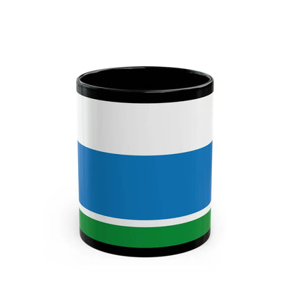 Flag of Sverdlovsk Oblast Russia - Black Coffee Mug-11oz-Go Mug Yourself