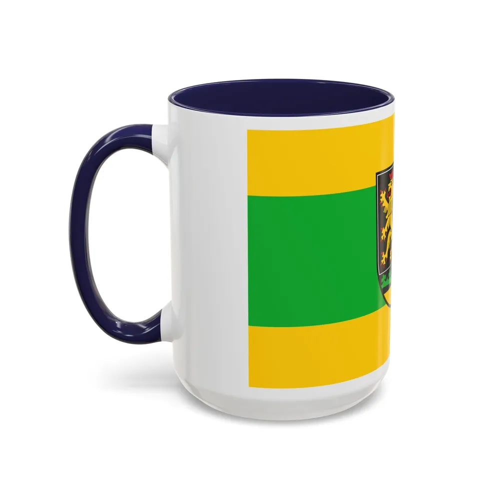 Flag of Greiz Germany - Accent Coffee Mug-Go Mug Yourself