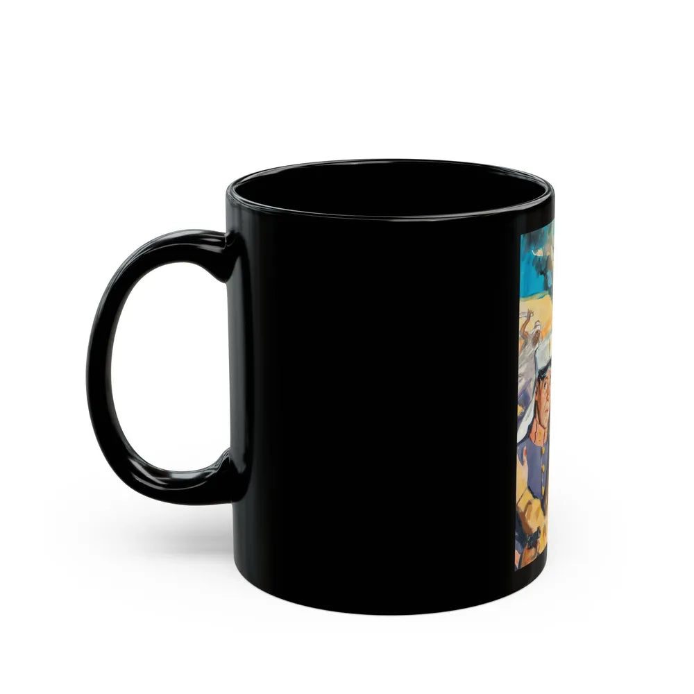 Foreign Territory, movie poster preliminary art - Black Coffee Mug-Go Mug Yourself