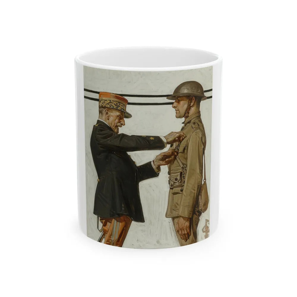 Croix de Guerre, The Saturday Evening Post, June 29, 1918 - White Coffee Mug-11oz-Go Mug Yourself