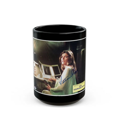 Katharine Ross #91 (Vintage Female Icon) Black Coffee Mug-15oz-Go Mug Yourself