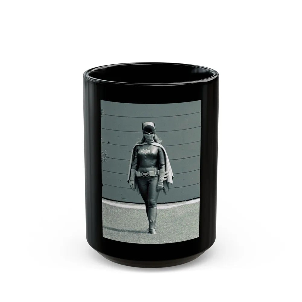 Yvonne Craig #167 - Batgirl Photo (Vintage Female Icon) Black Coffee Mug-15oz-Go Mug Yourself