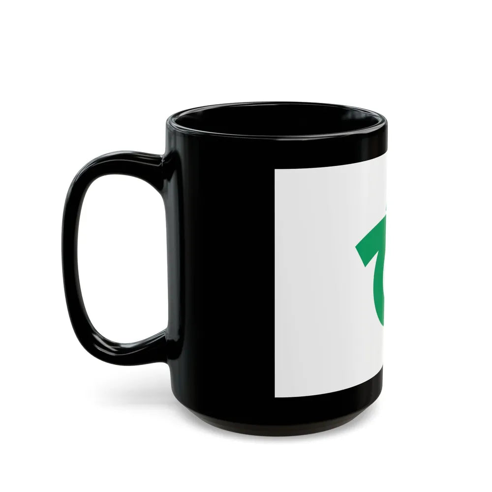 Flag of Kariya Aichi Japan - Black Coffee Mug-Go Mug Yourself