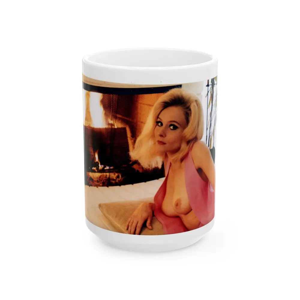 Diane McBain #29 (Vintage Female Icon) White Coffee Mug-15oz-Go Mug Yourself