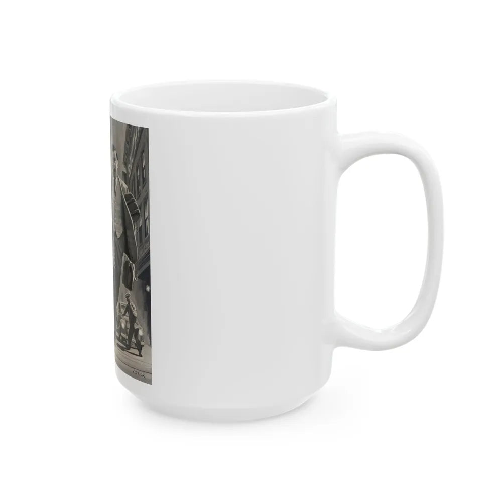 Diplomats, American Weekly magazine illustration - White Coffee Mug-Go Mug Yourself