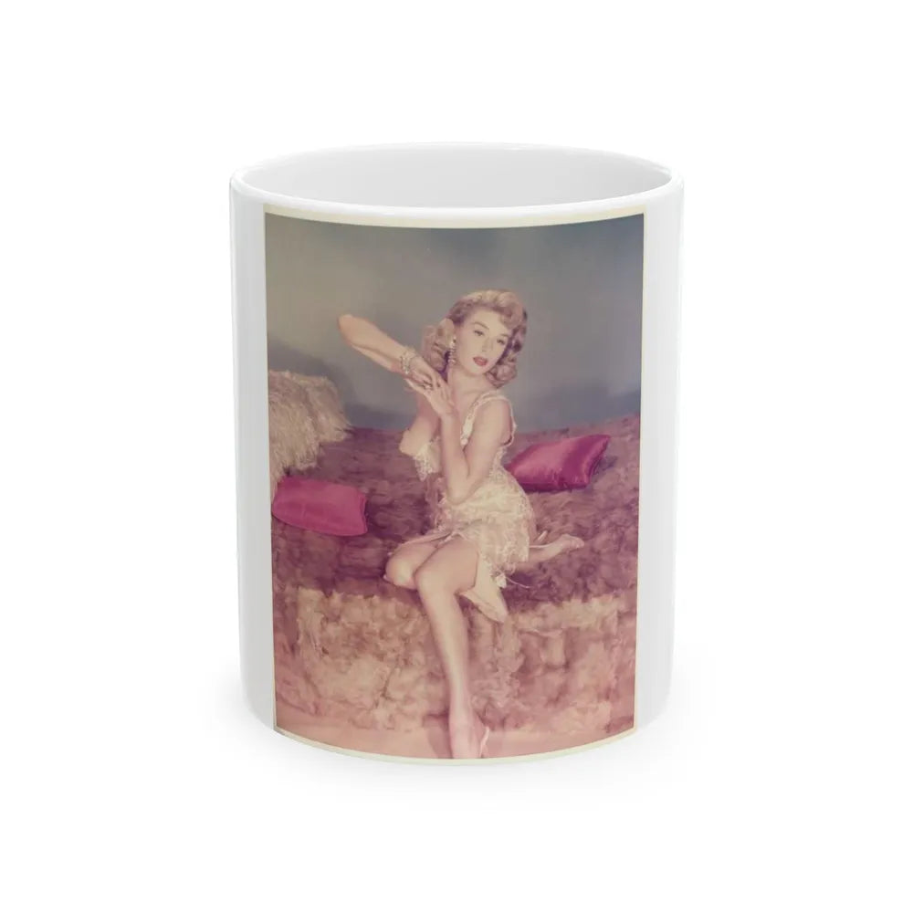 Elaine Stewart #78 (Vintage Female Icon) White Coffee Mug-11oz-Go Mug Yourself