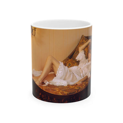 Jill St. John #163 (Vintage Female Icon) White Coffee Mug-11oz-Go Mug Yourself