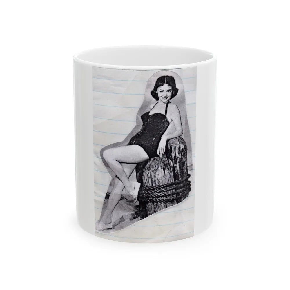 Barbara Rush #54 (Vintage Female Icon) White Coffee Mug-11oz-Go Mug Yourself