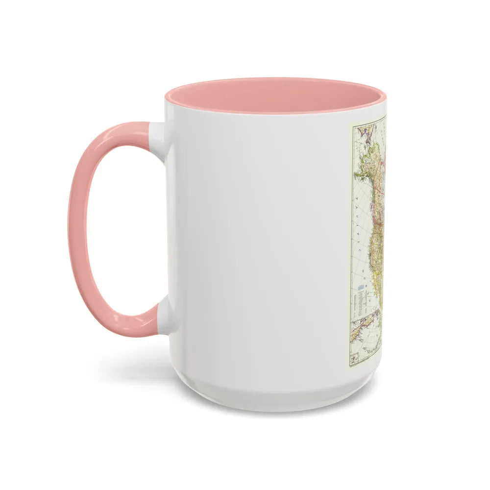 North America (1952) (Map) Accent Coffee Mug-Go Mug Yourself